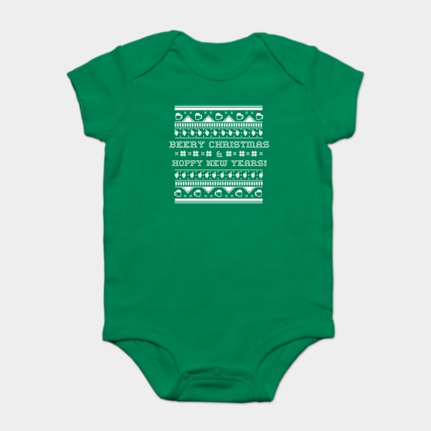 Beery Christmas & Hoppy New Years! Baby Bodysuit by SharkPants